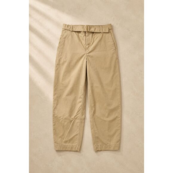 Banana Republic Pants - Banana Republic Womens Chino Pants 14 Khaki Slim Straight Organic Cotton